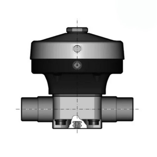 PVDF 2/2-Wege-Membranventil, Ausführung Schweißstutzen, NO, EPDM, Typ 285