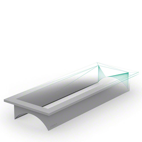 PVC  Aufsatzrahmen für Zu- und Abluftgitter <br>
